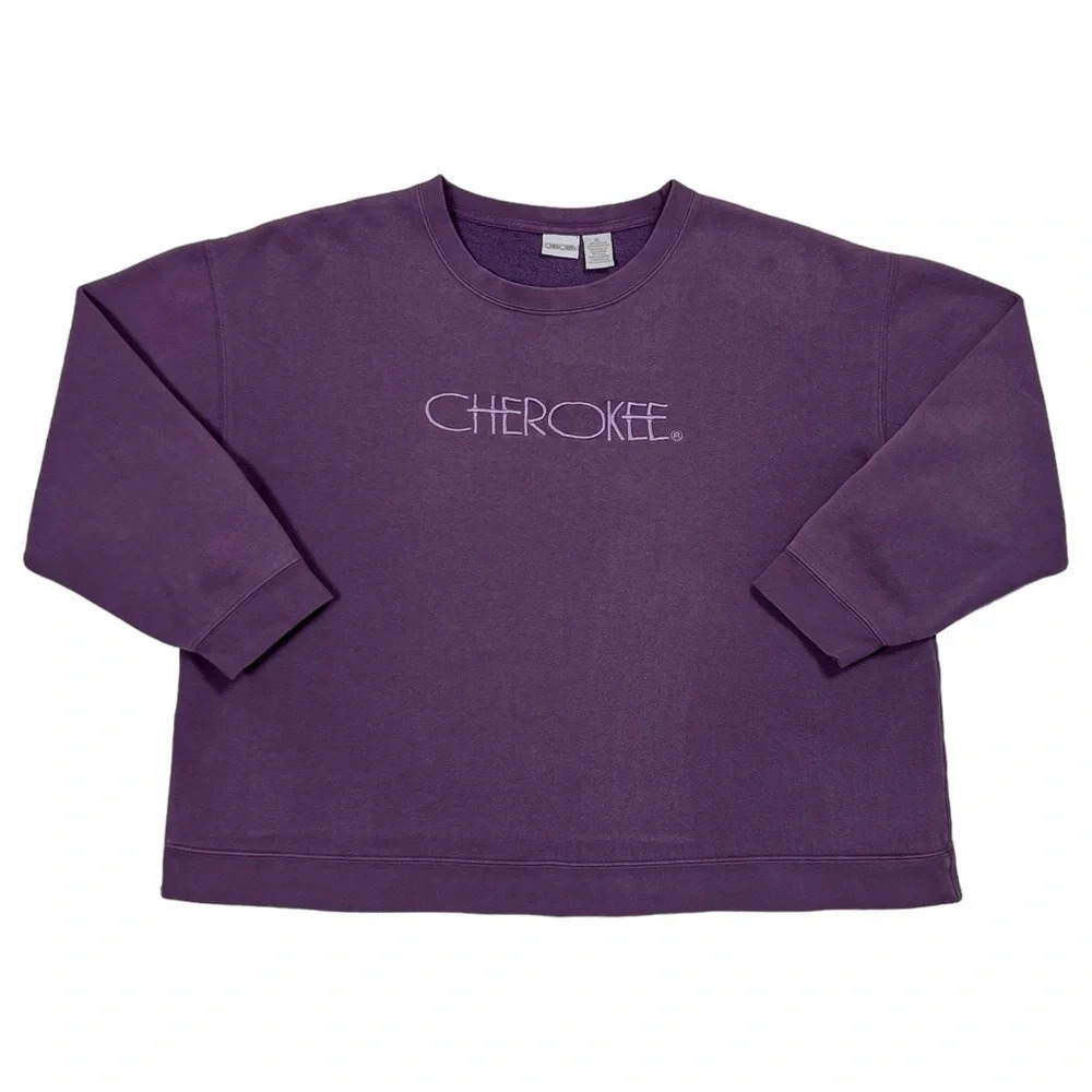Vintage Cherokee Purple Pullover Sweatshirt